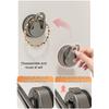 3Pieces Suction Cup Clip Portable Accessory for Secure Hanging in Bathrooms and Kitchens Clear Designs Hook Holders