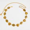Bohemian Ethnic Style Lace Love Waist Chain Women, Fashion Metal Flower Plate Belt Body Chain