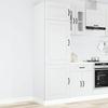 Vidaxl Kitchen Cabinet, Kalmar, White, Wood-based Material