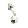 Les Trésors De Lily [E5332] - Piercing do arkádového knoflíku 'Pointes Lux' světle růžový