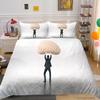 Luxury Furniture Bedding Set New Bedspread 3D Figure Print Family Bedroom Full Size Quilt Cover and Pillowcase Microfiber