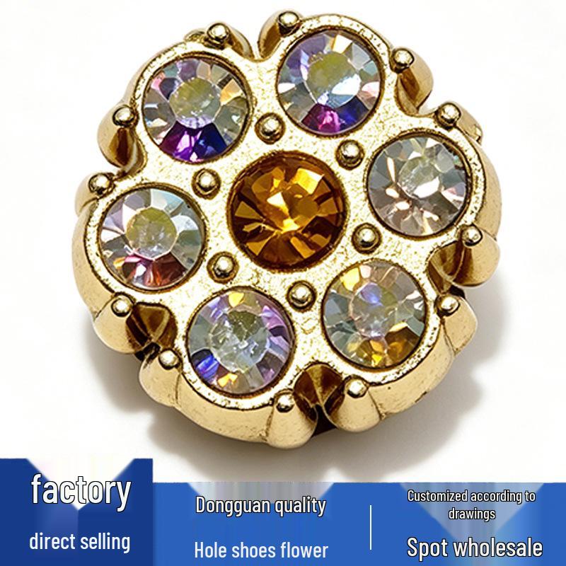 Versatile Metal Flower Shoe Accessories: Cute Buckles & Decorations for Flower Series Shoes
