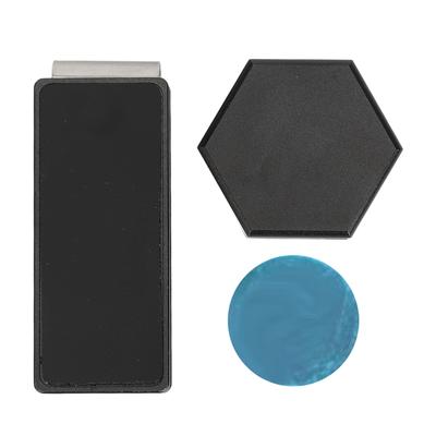 Billardkreidehalter mit Clip Sechskant-Kreidebox Magnet Aluminium Kompaktes leises Billardzubehör für rund sechseckig