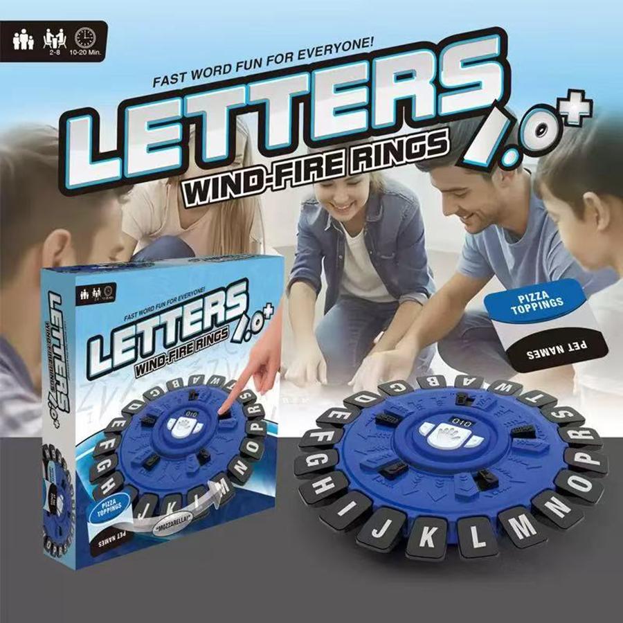 

1PCS- Spanish Game Fast-paced Family Gathering Letter Toys For Adults Children Letters Learning Lengua española Juegos De Mesas темно-сірий