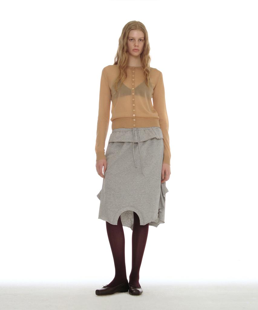 Partimento Woman Reverse T-Shirt Midi Skirt_Melange