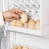 30 Grids Plastic Egg Holder for Refrigerator 3-Layer Flip Fridge Egg Tray Tool
