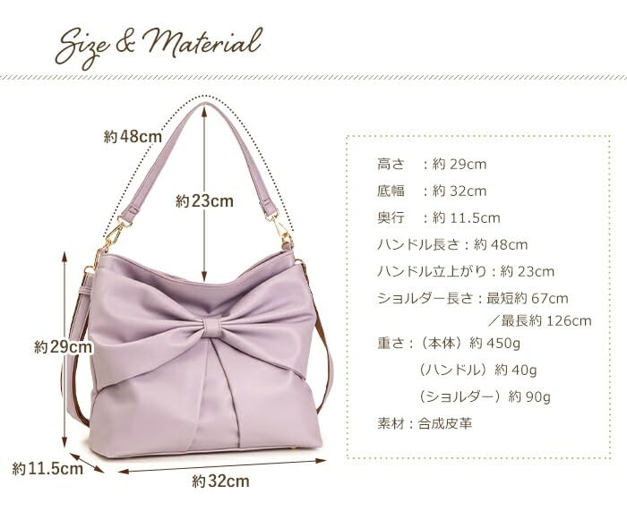 Pragma Damen Umhängetasche, Schleifen-Design, Leichtes Synthetikleder, B5 Größe, Weich, Stilvoll, 2-Wege, Crossbody-Tasche (Schwarz)