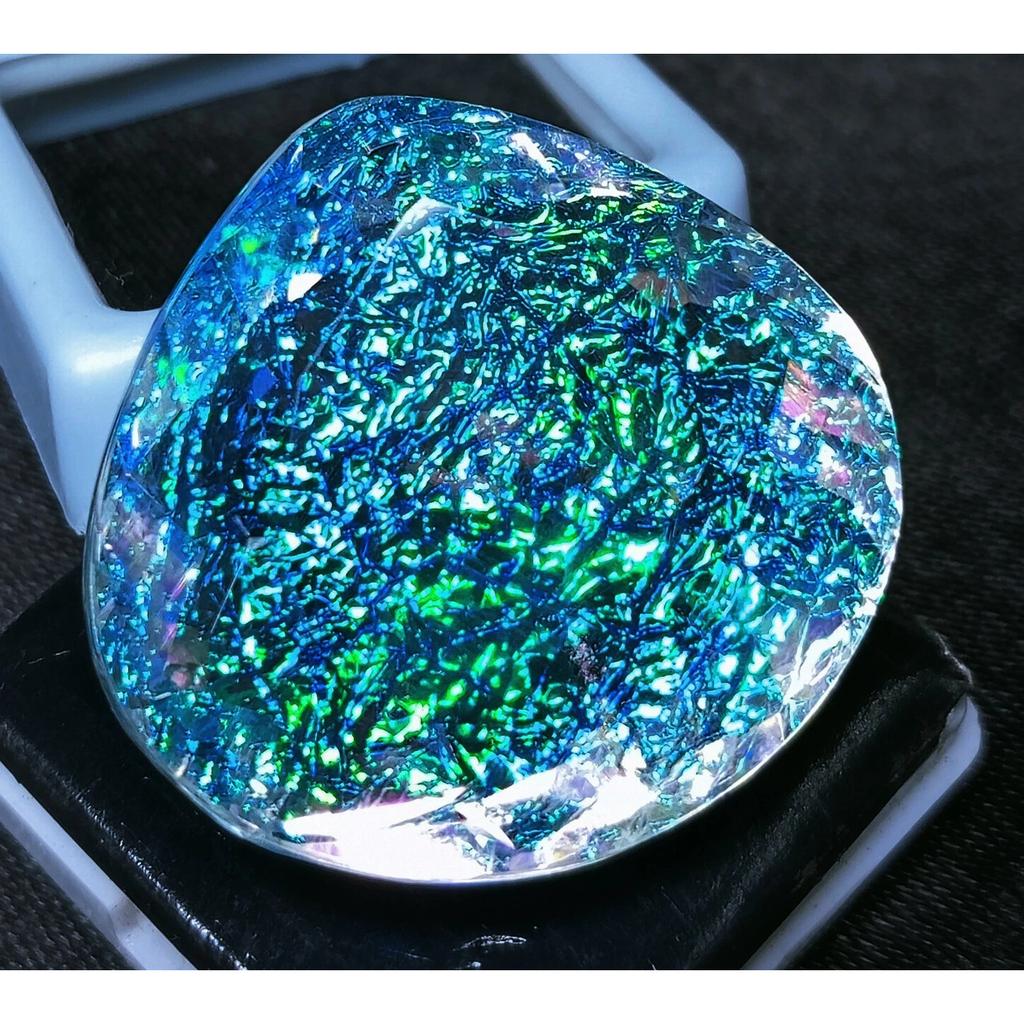Natural Monarch Fire Opal Doublet 65+ Ct Pear Cut Certified Fabulous Gemstone