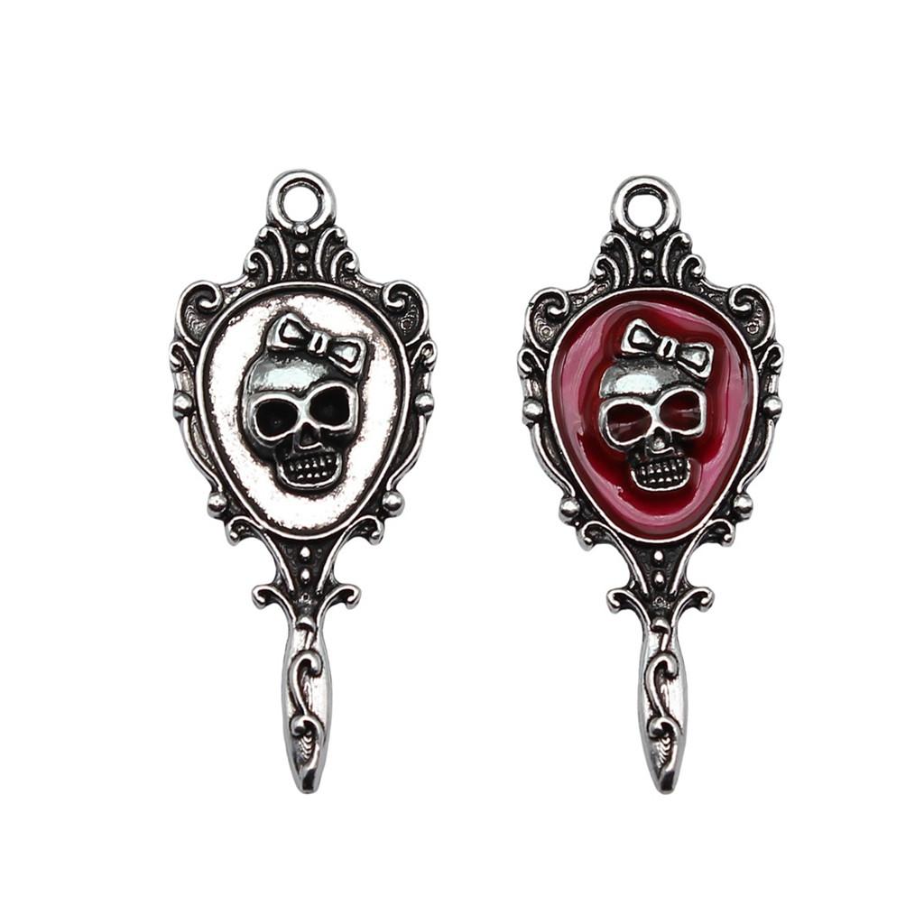 Mirror Charms Personal Items Pendants For Halloween Dark Themed Jewelry