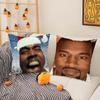 Funny K-Kanye Meme Pillow Case Silky Short Plush With Invisible Zipper Dustproof Sofa Cushion Cover For Home Decor
