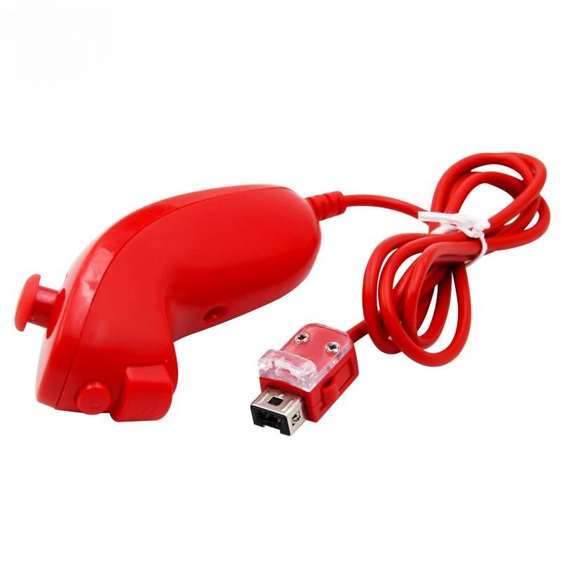 For Nintendo Wii Game Controller 5 Colors Nunchuck Hand Curved Game Handle Controller Nunchuk for Wii Gamepad Accessories