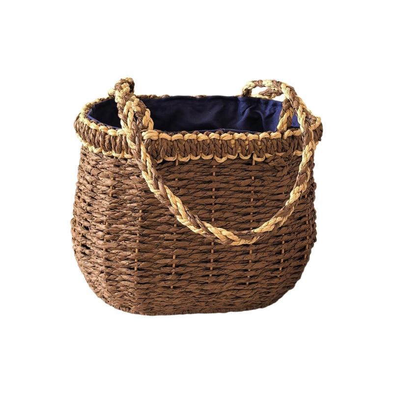 Exceptional Handcrafted Bohemia Basket for Collecting Eggs Storage Container Home Organization Supplies 1770₽