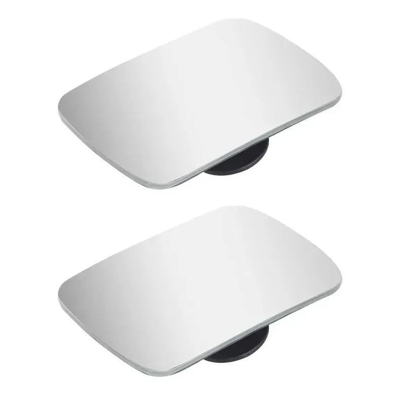 Car angle blind spot rearview mirror 360° adjustable auxiliary rearview mirror, high-definition,small fan-shaped rearview mirror