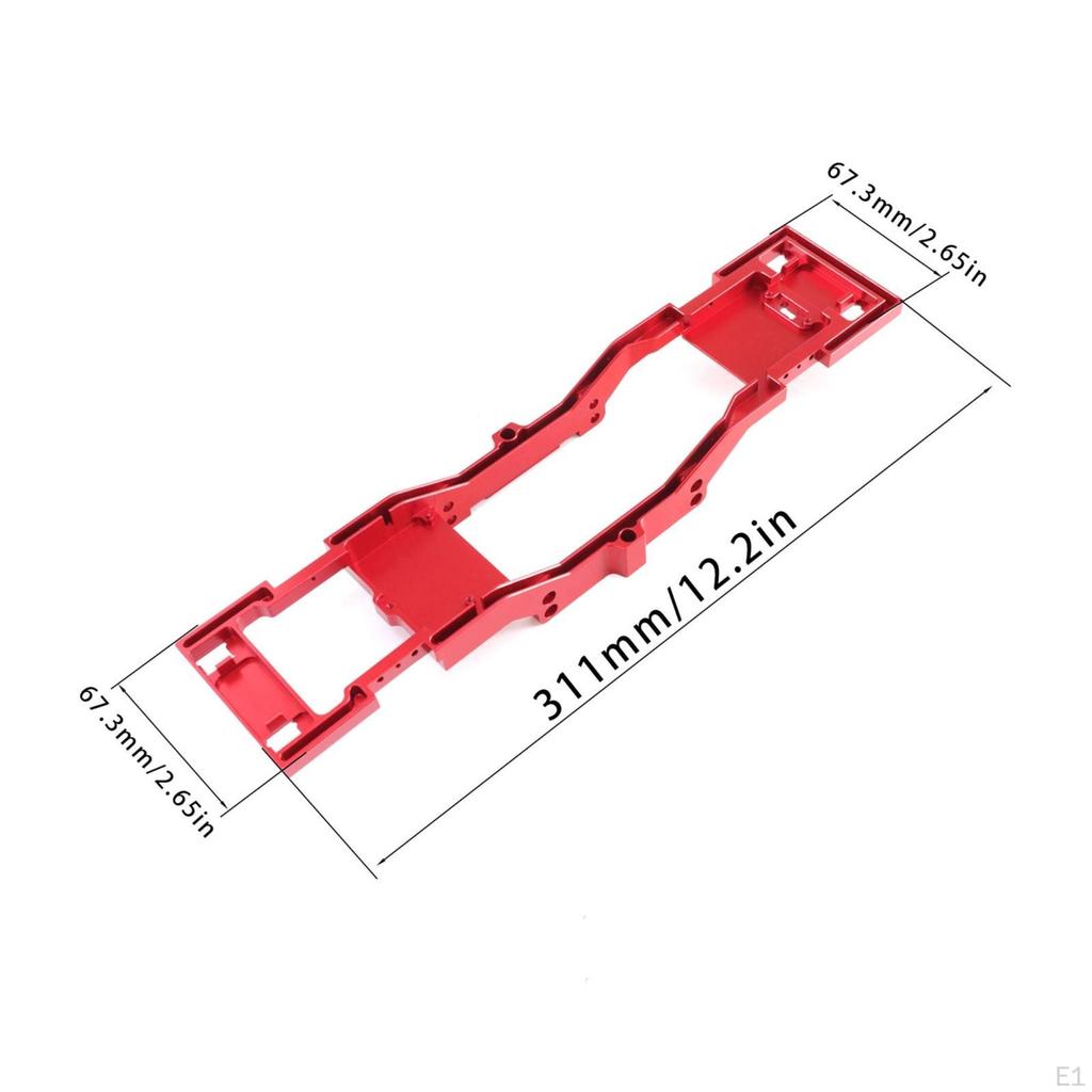 MidOpen Chassis Frame Upgrade Aluminum Lightweight Gearbox Base Plate Kit Red