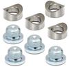 Ledaut M18X1.5 Bung And Plug Notched Style (2 Bungs/ 2 Plugs) Notched Style Fitting Bungs M18X1.5