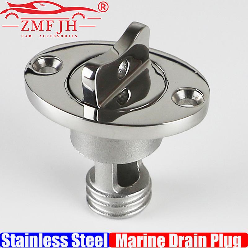 

Marine Drain Plug 1inch Stainless Steel Screw Type Boat Drain Valve with O Ring Washer for Replacement Boat Hardware Accessries