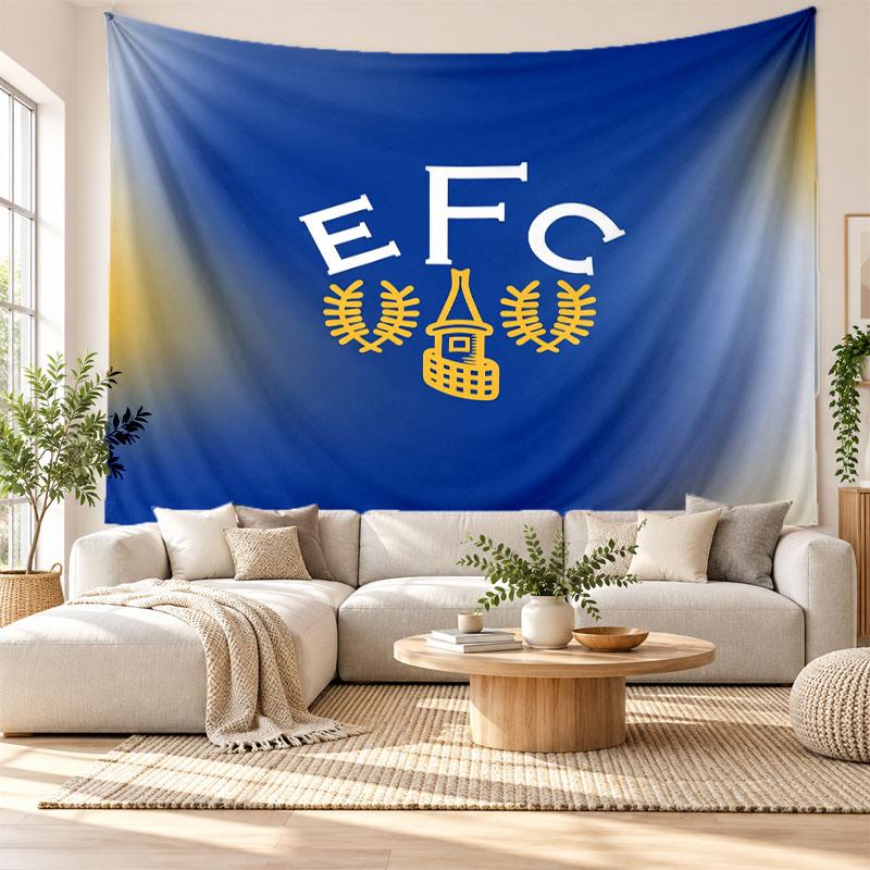 Everton Football Wall Tapestry, Soft Fabric Wall Hanging, Decorative Backdrop For Bedroom Home Wall Art