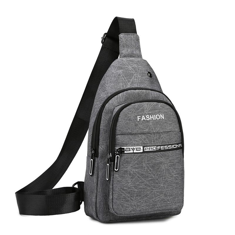 Chest Bag Diagonal Leisure City Simple Oxford Cloth Chest Bag Simple Shoulder Crossbody Bag Leisure Bag Portable Chest Bag
