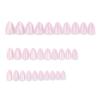 Flashing Pure Color Cat Eye Short Almond Press-On Nails – Popular Removable Nail Tips