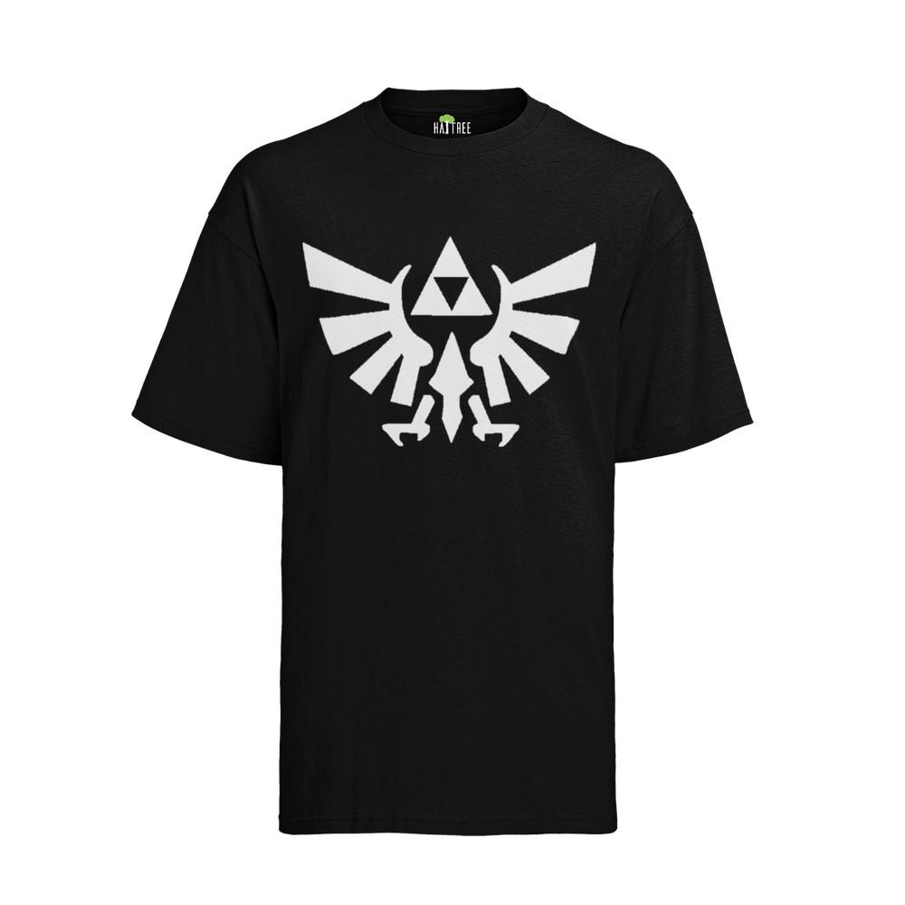 

Nintendo Zelda Link Sign Mens T-Shirt Mens Shield Symbols Gaming Shirt 4XL