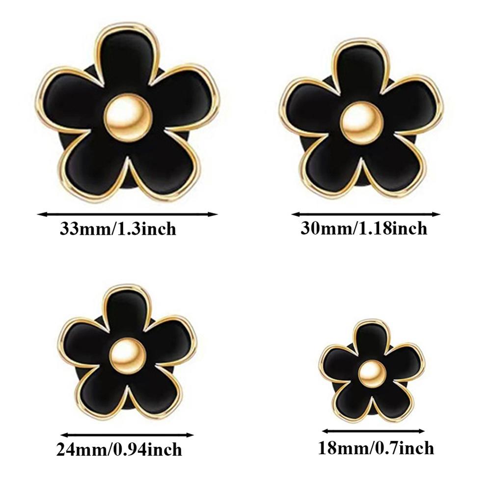 

4Pcs/Set Car Outlet Vent Perfume Clips Car Air Freshener Conditioning Aromatherapy Small Daisy Interior Decoration Accessories чёрный