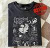 Vintage Practical Magic Shirt, Sally Gillian Owens T-Shirt, 90er Bootleg Hexe Film Grafik-T-Shirt, Whimsigoth Gruselige Saison Kleidung