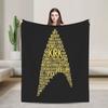 Soft Warm Blanket Travel Office S-Star T-Trek Ship Movie Throw Blanket Flannel Bedspread For Living Room Print Sofa Bed Cover