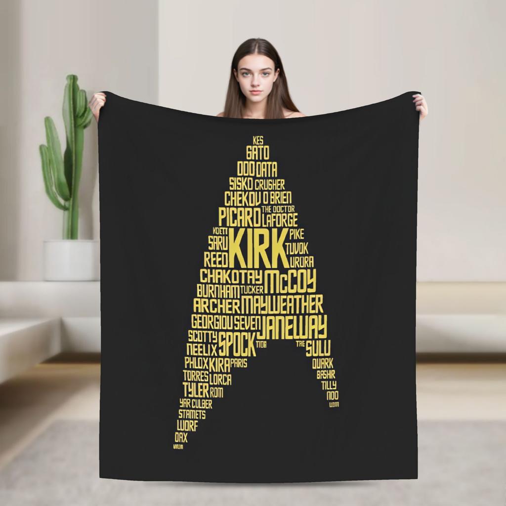 Soft Warm Blanket Travel Office S-Star T-Trek Ship Movie Throw Blanket Flannel Bedspread For Living Room Print Sofa Bed Cover