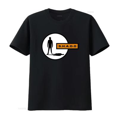 SHADO T Shirt for Men Retro UFO Sci Fi Inspired by Gerry Anderson TV Show Vintage Washed Graphic Streetwear Casual