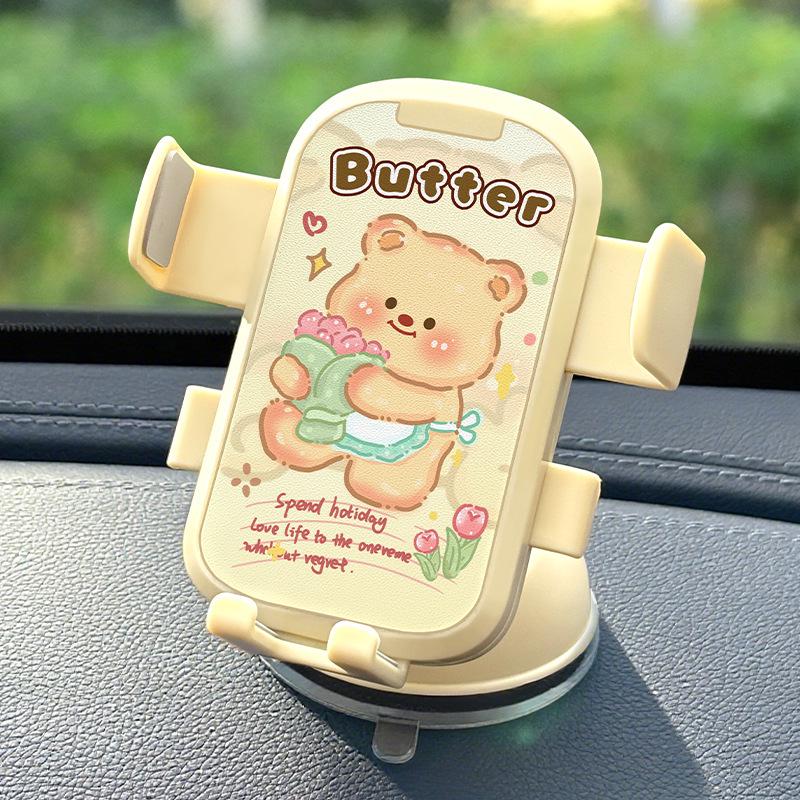 Cartoon Car Dashboard & Console Suction Cup Phone Holder for Electric Vehicles 2026
