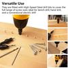 Woodworking Hole Opener Set, High-speed Steel Sinking Hole Drill, Taper Hole Drill, Hexagonal Screw Drilling Hardware Tool