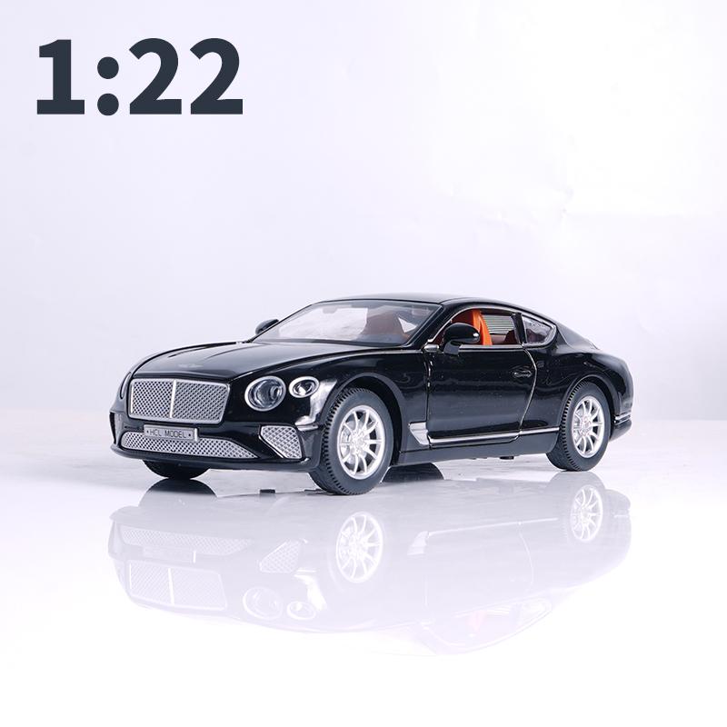 Bentley Continental 1:22 Scale Model Car Alloy Metal Collectible Die-Cast Vehicle European Luxury Car Simulation Toy