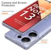 Für Xiaomi Redmi Note 13 Pro 4G/Poco M6 Pro 4G Klare Hülle TPU+Acryl Rückseite Handyhülle