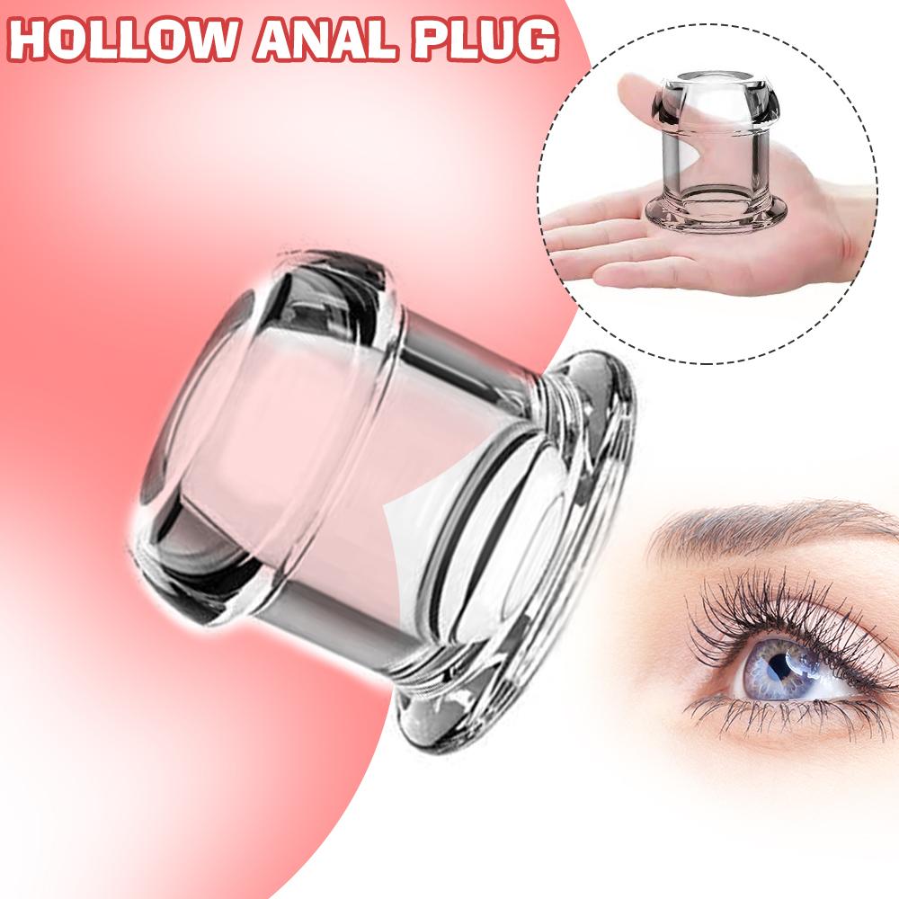 Transparent Anal Plugs Sex Shop Hollow Butt Plug Adult Products Peeping Anal Female Masturbators Erotic Sex Toys for