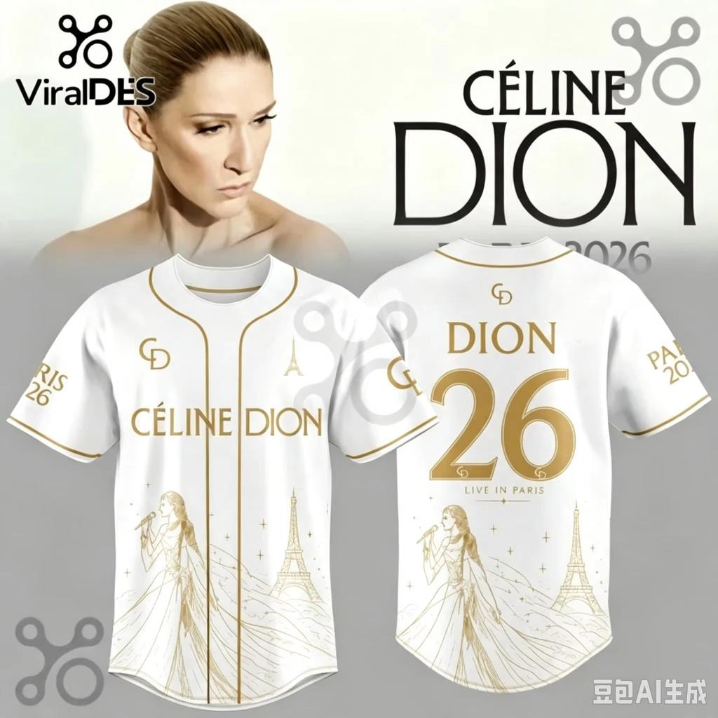 2026 Celine Dion Paris Fan Tour Gift Quick Drying T-shirt Men Women Breathable Men's T-shirt Streetwear Tees Family Matching