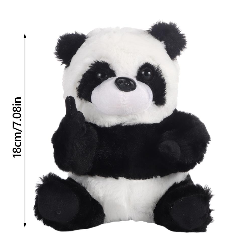 Soft Emotional Support Plush Toy Panda Realistic Cute Plush Toy Doll Cow/Raccoon Companion Healing That Hugs You Back Panda