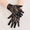 Breathable Elastic Gloves with Gothic Skull Design Perfect for Halloween Costumes Cosplay Event and Themed Parties