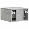 Wall Mounted Side Table 2 pcs Concrete Grey 34.5 x 33 x 20 cm