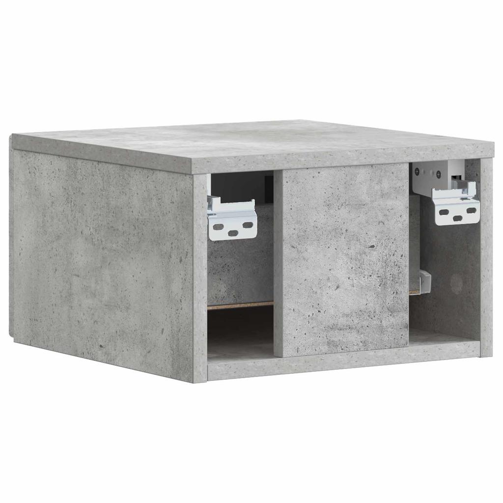 Wall Mounted Side Table 2 pcs Concrete Grey 34.5 x 33 x 20 cm