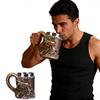 Dragon Coffee Mug with Ergonomic Handle Insulated Metal Glaze Dragon Mug for Hot Drinks Stylish Embossed Dragon Cup Gifts for Men Tea Beer Steins