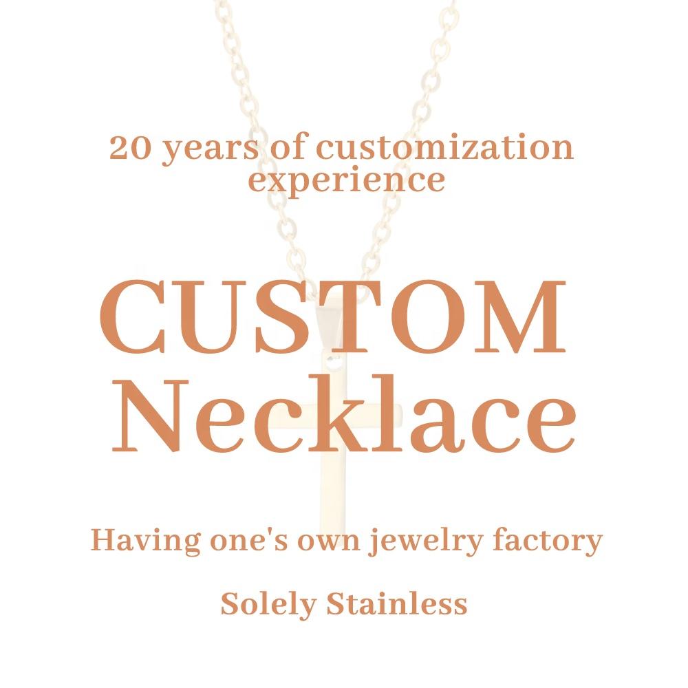 Fashion Chokers Necklaces Stainless Steel Jewelry Trendy Roman Numeral Cylinder Tassel Necklace Bulk