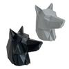 Animal Shaped Car Ornament 3D Printed Wolf Trailer Hitch Decoration, Howling Head Styling Accessory for Truck SUV Rear Bumper, Matte Finish