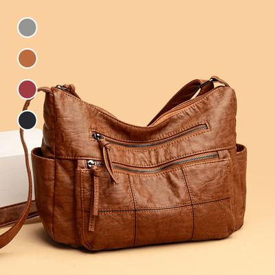 Simple Women's Bag New Trendy Messenger Bag Soft Leather Small Bag Fashion Women's Shoulder Mother Bag