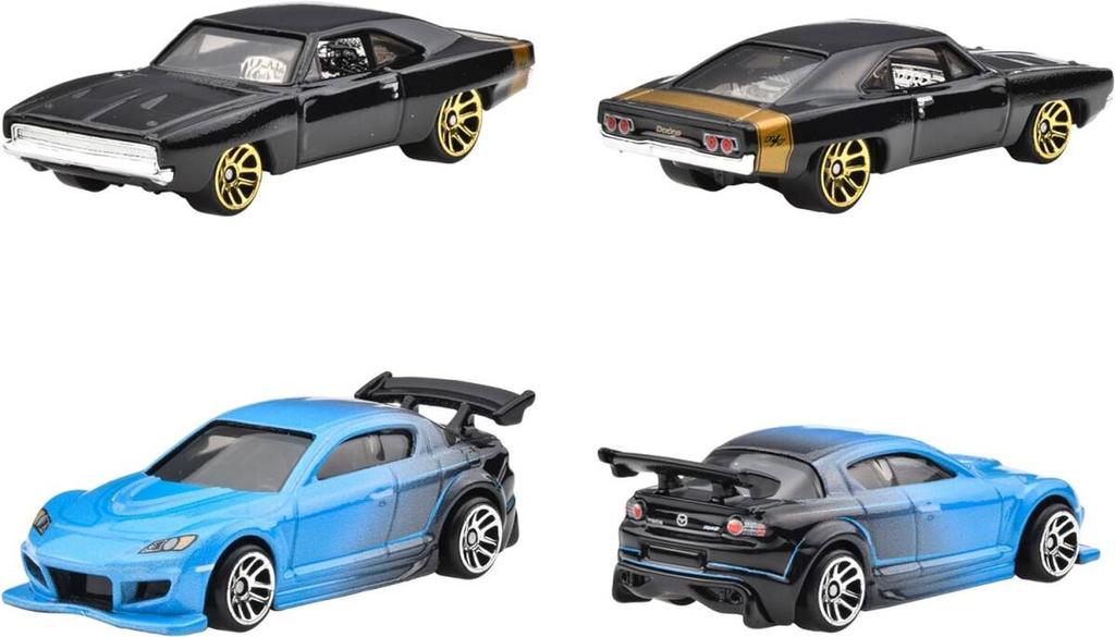 Hot Wheels 2024 Fast Furious Pack and & 10-Car Honda, Mazda, Porsche, Jetta, Hummer, Lykan, Fleetline, more.