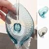 Non-slip Kitchen Supplies Bathroom Accessories Sink Drain Rack Leaf Soap Box Sponge Holder Soap Dish