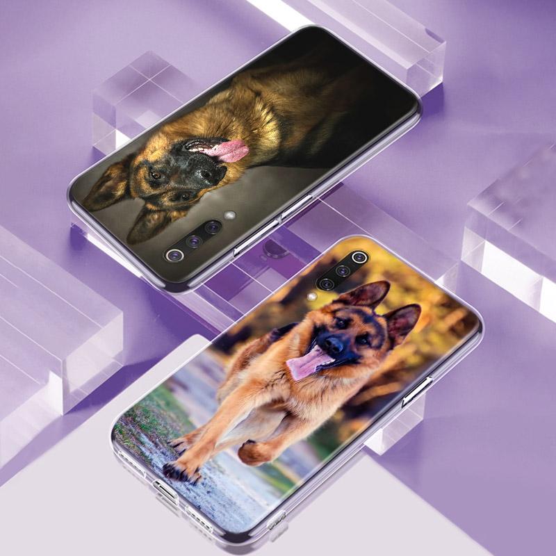 German Shepherds Dogs Soft TPU Silicone Cover For Xiaomi Mi Note 11 10T 10 9 9T SE 8 Lite Pro Ultra 5G Phone Case