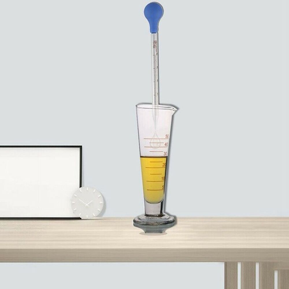 Blaue Pipette Pipett Mit Skala Glaspipetten Skala Tropfer Gummikopf