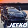 Κλίμακα 1/32 Μεταλλικό Παιχνίδι Koenigsegg Jesko Supercar Μοντέλο Αυτοκινήτου από Κράμα Ήχος και Φως Κίνηση με Όπισθεν Παιδικό Παιχνίδι Αυτοκίνητο Συλλεκτικό Δώρο