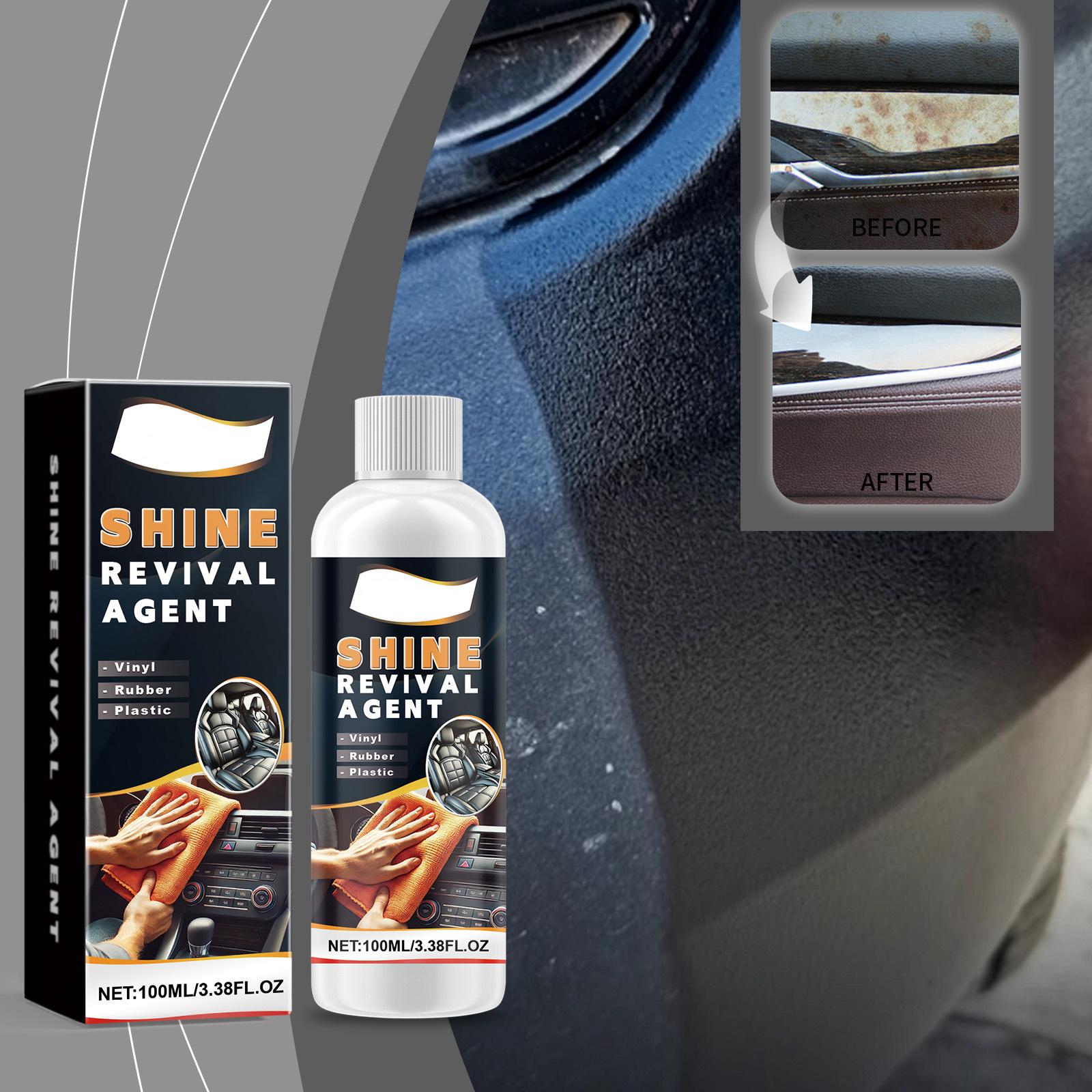 

Средство для восстановления автомобильного пластика, Очистка салона, Дезактивация, Удаление царапин, Средство для ухода за пластиком и придания блеска 100 мл One Size