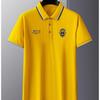 Summer Korean Fashion Men's Shirt Embroidered Lapel Collar Short Sleeves Tops